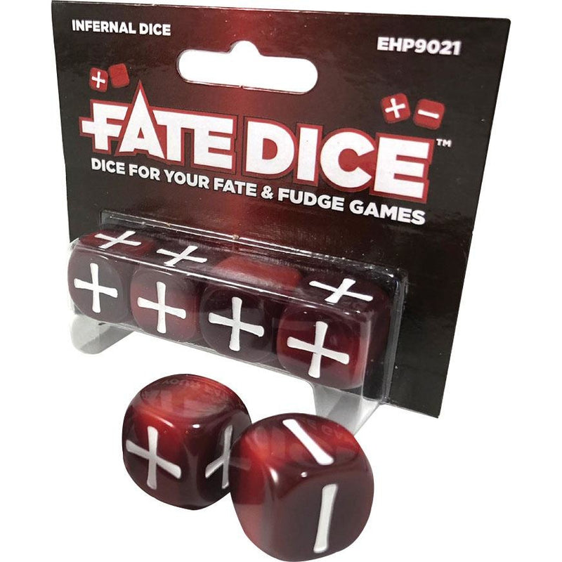 Fate Core RPG: Fate Dice - Infernal (4)
