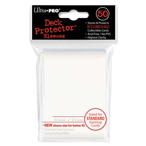 Card Sleeves (50): Pro-Gloss White