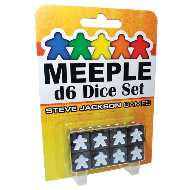 Meeple D6 Dice Set: Black