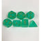 Engraved Green Aventutine Gemstone Dice Set (7)
