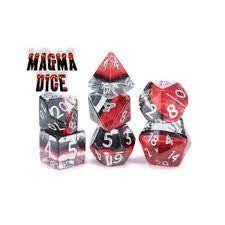 Aether Dice: Magma (7 Polyhedral Dice Set)