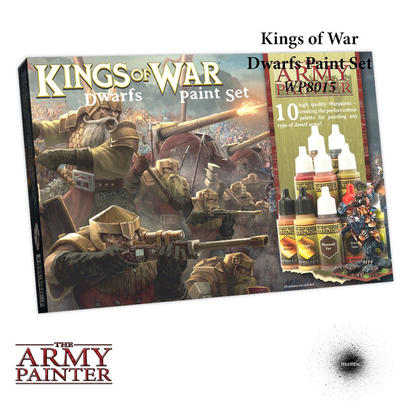 Kings of War: Dwarfs Paint Set (10x18ml)