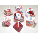 Lab Dice 3 Gemini: Poly Red/White/Blue (7)