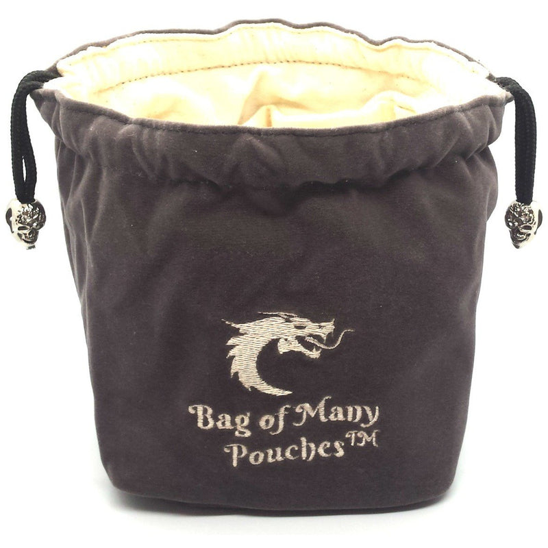 Bag of Many Pouches RPG DnD Dice Bag: Gray
