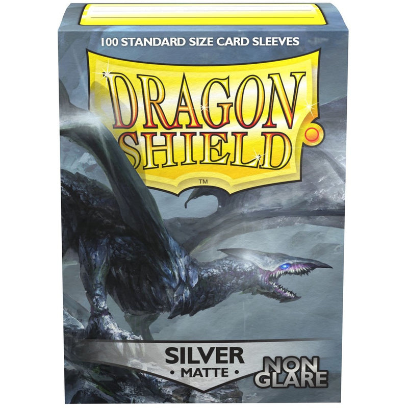 Dragon Shields: (100) Non Glare Matte Silver